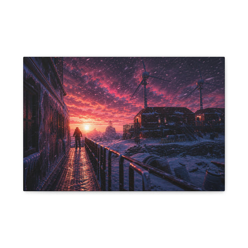 Arctic Research Base – Premium Canvas