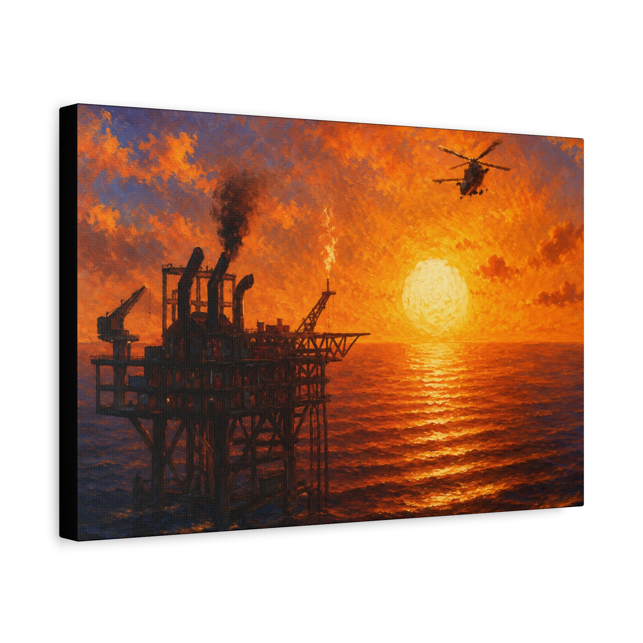 Oil Rig – Premium Canvas