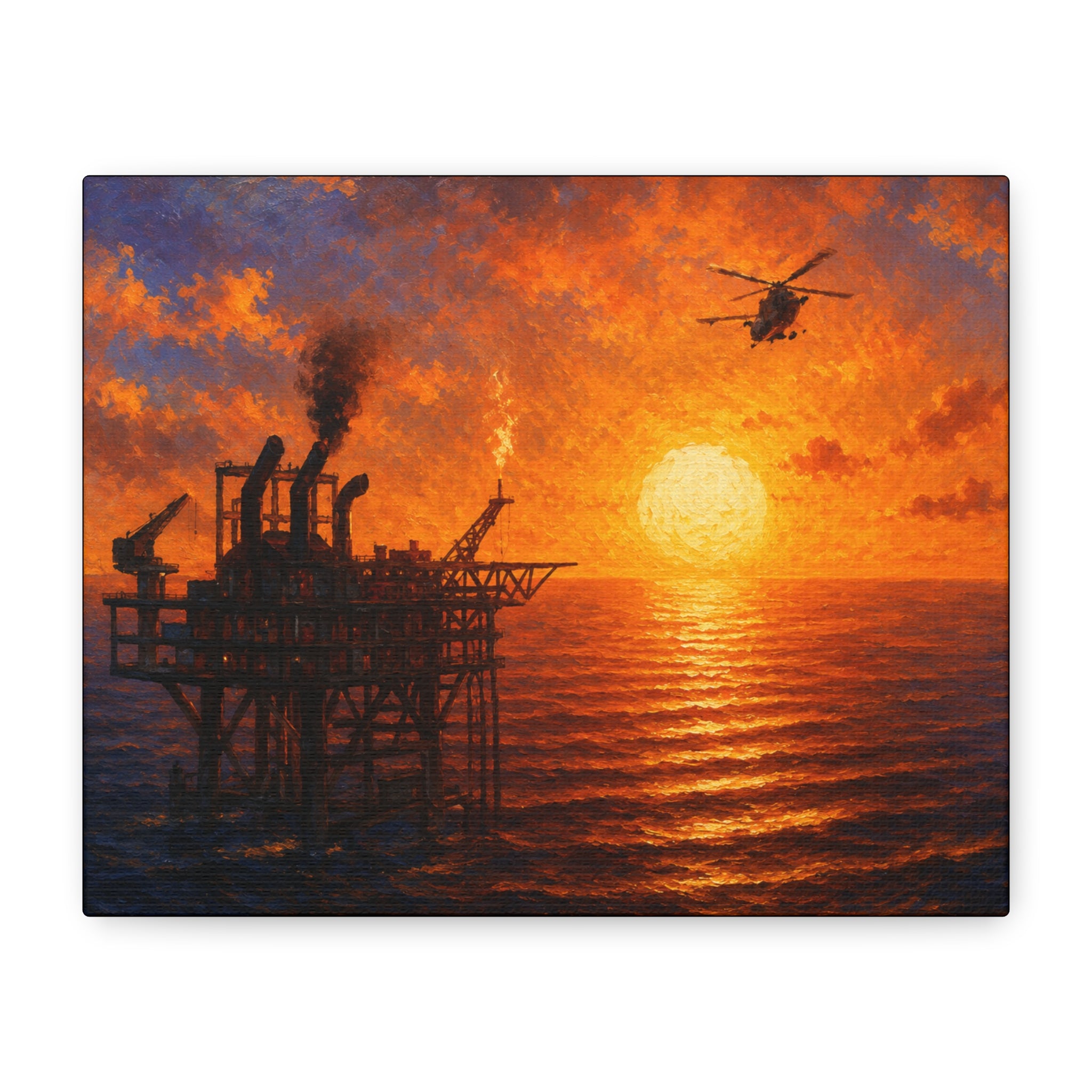 Oil Rig – Premium Canvas