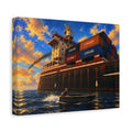 Rust Cargo Ship - Canvas